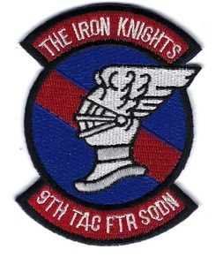 PATCH USAF9TH TAC FIGHTER SQ TFS IRON KNIGHTS JT45 - Picture 1 of 1
