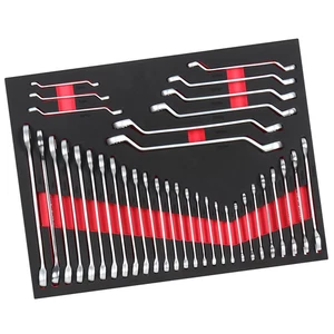 Spanners Set In Foam Tool Tray Complete 36 Pieces Chrome Vanadium - Picture 1 of 15