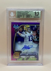 GARRETT NUSSMEIER RC 2024 BOWMAN U CHROME FUCHSIA ROOKIE AUTO SP #/150 GBS 9.5 - Bild 1 von 2