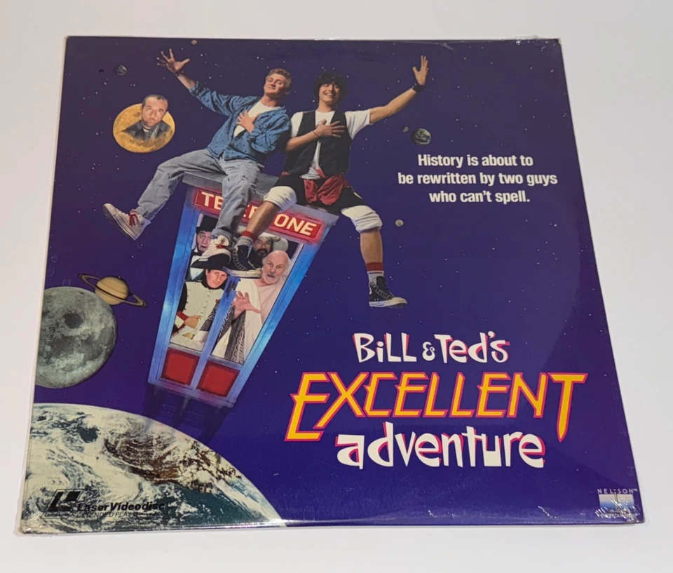 Bill & Ted's Excellent Adventure Laserdisc 1989 Nelson Ent SEALED Japan - Image 1 of 4