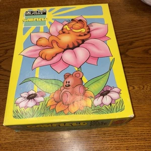 Vintage 1978 Garfield Flower Daydream 100 Piece Jigsaw Puzzle Complete Golden - Picture 1 of 6
