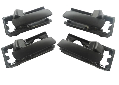 Manija de puerta negra delantera izquierda derecha interior para Kia Rio Rio5 2006-2011 4 piezas Foto 1 de 4