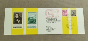 VATICANO LIBRETTO RARO ESP. FILATELICA EUROPA 1978 NAPOLI DUE SERIE TRE ANNULLI - Imagen 1 de 5