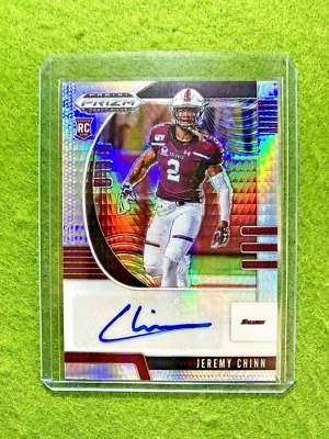 Jeremy Chinn AUTO HYPER PRIZM ROOKIE CARD #/75 RC 2020 Panini Prizm MAKE A OFFER - Image 1 of 4