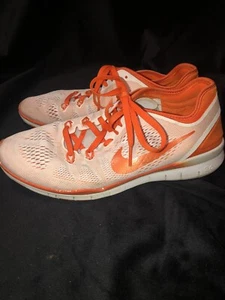 Nike Women's Free RN Indeed Gray and Orange Shoes Sneakers Sz 8.5 857742-993 - Picture 1 of 10