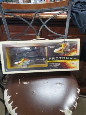Protocol SabreJet 3.5 CH Remote Control Helicopter With Gyro Stabilizer NIB - Image 1 of 4