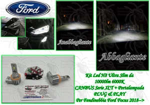 Kit Led H8 10000lm 6000K CANBUS x Fendinebbia Ford Focus 2018 --> - Foto 1 di 7