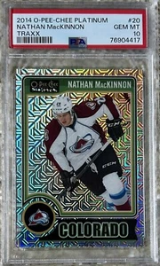 2014-15 OPC PLATINUM TRAXX NATHAN MACKINNON PSA 10 POP 2 PRIMER AÑO OPC - Imagen 1 de 2
