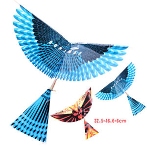 Rubber Band Power Handmade Birds Models Science Kite Toys Kids Assembly Gif HQ