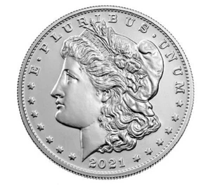 2021 (S) MORGAN SILVER DOLLAR - UNCIRCULATED - US MINT COND COA 21XF - Bild 1 von 5