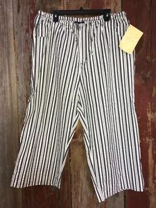 QVC Denim Co. Capri Pantalone cotone elasticizzato righe 2X .....u2 - Foto 1 di 7