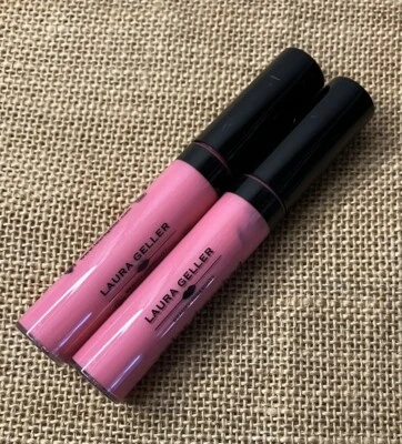 Laura Geller POPPIN PINK Lip Gloss Color Drenched Lip Gloss - 2X - Image 1 of 3
