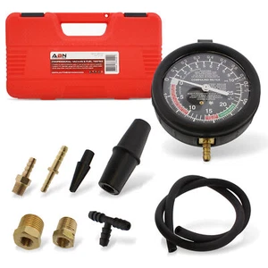 ABN Carburetor Intake Manifold Vacuum Fuel Pump Pressure Tester Gauge Test Kit