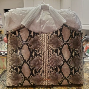 Neu mit Etikett Brahmin Elaine Caviar Felix schöne Pythonledertasche - Bild 1 von 12