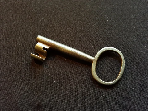 One Reclaimed Antique Cast Steel Georgian Key Door Furniture (EER174) Cover