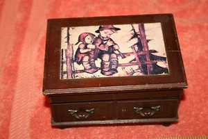 Vintage Hummel Wood Jewelry Box Spring Spung - Picture 1 of 4