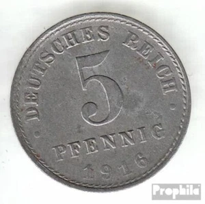 German Empire Jägernr: 297 1915 G very fine Iron 1915 5 Pfennig Imperial Eagle - Picture 1 of 1