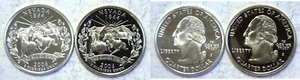 2006-S Nevada Statehood Quarter Silver & Clad Proofs 2 Coin Set - Picture 1 of 3