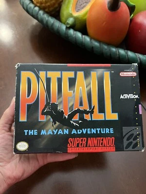 SNES Pitfall The Mayan Adventure Original Owner, 1994 Tested CIB  - Image 1 of 4