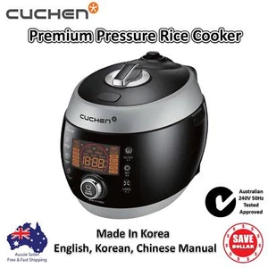 Cuchen Electric Multi Pressure Korean Rice Cooker 10 6 Cup Silver 240V 50Hz - Picture 1 of 12