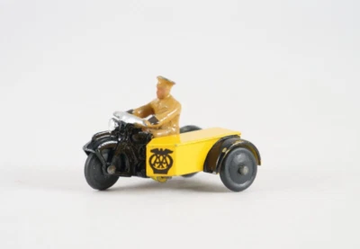 Dinky Toys GB No. 44B Motor Cycle Patrol Aa Biker Moto - Image 1 of 4