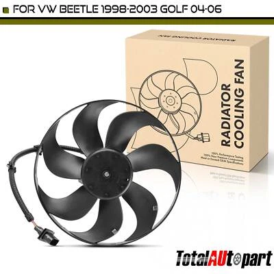 Radiator Cooling Fan Assembly for Volkswagen Beetle 04-06 1.8L 1.9L 2.0L Left - Image 1 of 4