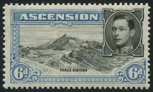 Ascensione 1938 KGVI 6p. Perf 13,5 come nuovo mai incernierato MNH NH UMM - Foto 1 di 2