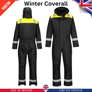 Portwest PW3 Winter Coverall hochsichtbar isoliert wasserdicht Arbeitskleidung PW353 - Bild 1 von 6