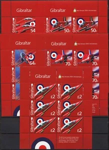 Gibilterra 2014 Aviation Royal Air Force Red Arrows Raf Aircraft Planes Shts Mnh - Foto 1 di 1