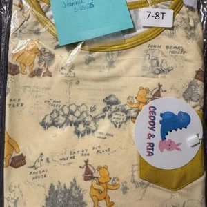 Ceddy & Ria Bamboo pocket tee Yellow Winnie the Pooh 7-8T - Picture 1 of 2