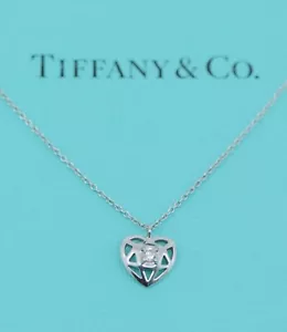 Tiffany & Co Paloma Picasso Diamante 18K Oro Blanco Collar con Colgante - Imagen 1 de 5