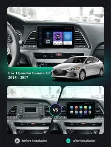 Unidad principal para Hyundai Sonata 2015-2017 9" Android 10.1 coche radio estéreo GPS navegación - Imagen 1 de 12