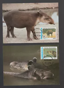 WWF 1985 Nicaragua/Centroamericano Tapir en 4 hermoso MK MC - Imagen 1 de 2