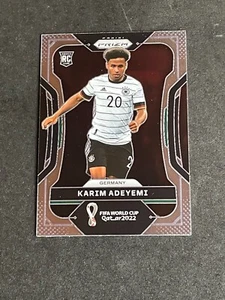 Panini FIFA COPPA MONDIALE QATARIOTA 2022 PRIZM KARIM ADEYEMI ROOKIE RC GERMANIA - Foto 1 di 2