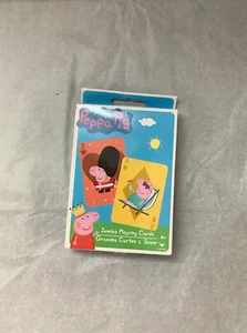 Peppa Pig Jumbo Playing Cards Deck Crazy 8's, Rummy, Snap, Go Fish, Kids TV Show - Picture 1 of 2