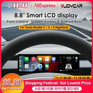 New Dashboard Screen For Tesla Model 3 Y Support Wireless Carplay & Android Auto - Picture 1 of 14