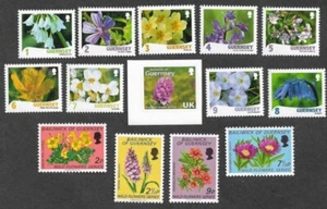 GUERNSEY FLORES COLECCIÓN NATURALEZA MNH - Imagen 1 de 1