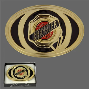 CHRYLER Lizenz Gürtelschnalle Dodge Mopar Plymouth Ram Logo Belt Buckle *607 Box - Bild 1 von 3