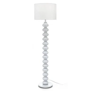 LAMPADA DA TERRA BERLIN PARALUME REALIZZATO IN TESSUTO BIANCO ORESTELUCHETTA - Foto 1 di 4