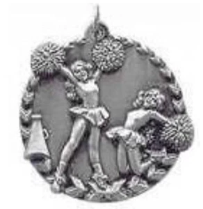 Silberne Cheerleader-Medaille mit kostenlosem Band - geringer Versand #XM122 - Bild 1 von 1
