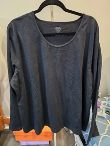 Talbots Womens 3X Black Long sleeve Top Pullover NWT - Picture 1 of 5