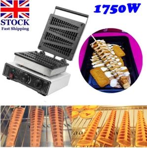 Commercial Electric Waffle Maker Non-stick Lolly Stick Waffle Maker 4 Pcs Stick - Picture 1 of 12