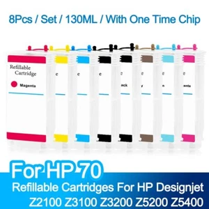 Für HP 70 leere nachfüllbare Tintenpatrone für HP Z2100 Z3100 Z3200 Z5200 Z5400 - Bild 1 von 15