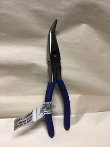 Cal-Hawk 8" Bent Needle Nose Pliers drop Forged Steel Cushion Grip - Picture 1 of 2