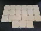 (LOT OF 21) Herb Tiles - Used - 4" x 4" - Stoneware Style