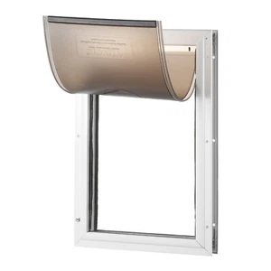 VEVOR Haustierklappe Katzenklappe Hundeklappe Magnetklappensystem Aluminium M - Foto 1 di 12