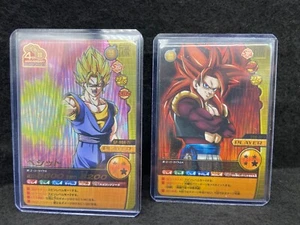 Dragonball Z BAKURETU IMPACT Trading Cards/Vegeto/Gogeta SR 2 cards 2009 set /A+ - Picture 1 of 6