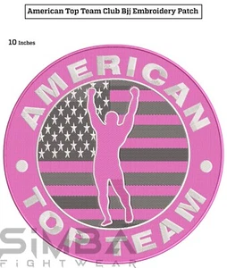 American Top Team BJJ Embroidery Patches BJJ Gi Patches USA BJJ Kimono Patches - Picture 1 of 4