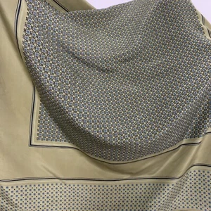 BOGNER POLKA DOT GREEN   SQUARE silk scarf   34/32 in  #A64 - Picture 1 of 1