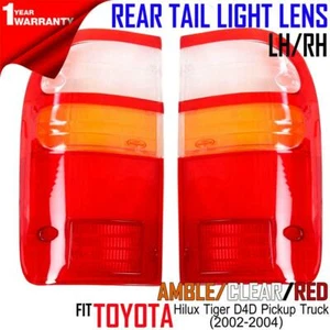 FOR Toyota Hilux D4D Surf N160 N170 MK5 KDN 2002-2004 Pair Tail Light Lamp Lens - Picture 1 of 4